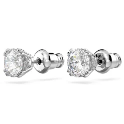 Swarovski Stilla Silver Stud Earrings