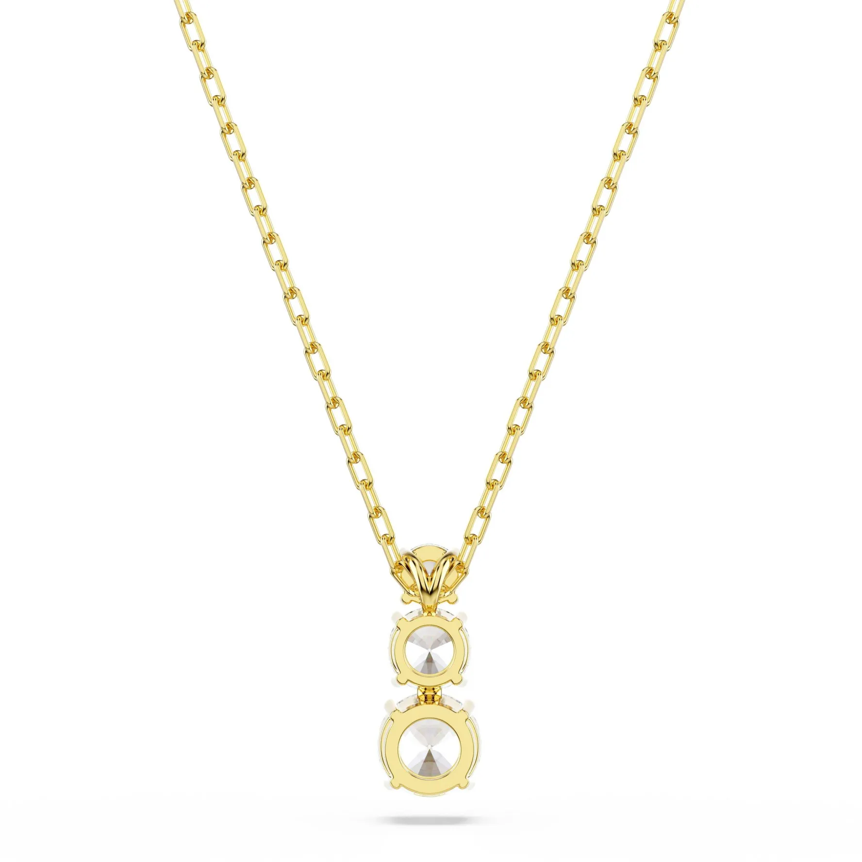 Swarovski Stilla Yellow Gold Tone Zirconia Pendant