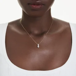 Swarovski Stilla Yellow Gold Tone Zirconia Pendant