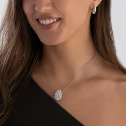 Swarovski Sublima Silver Crystal Necklace