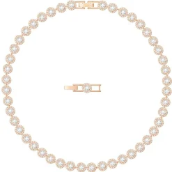 Swarovski Una Angelic Rose Gold Plated Tennis Necklace