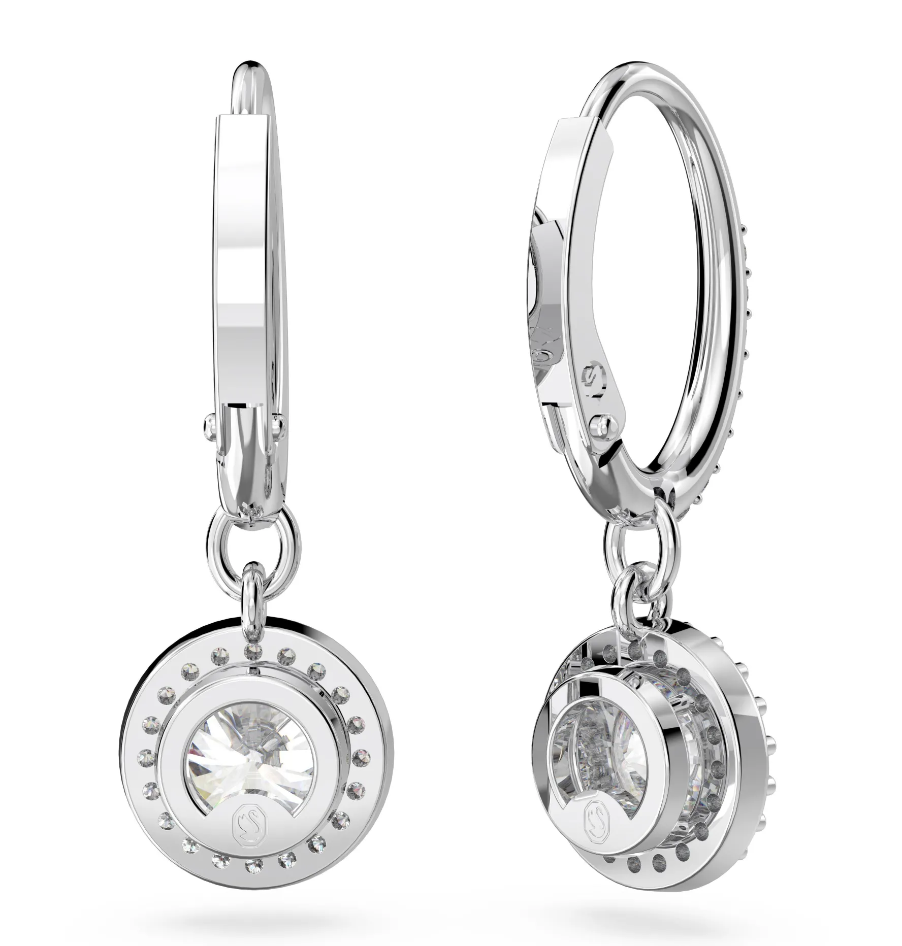Swarovski Una Angelic Silver Crystal Drop Earrings