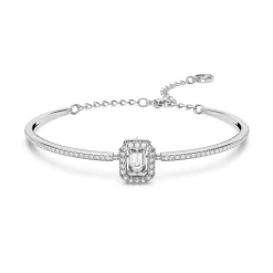 Swarovski Una Silver Crystal Bangle