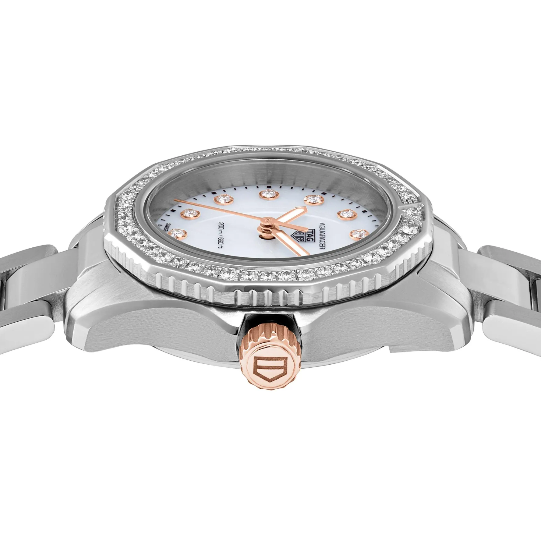 TAG Heuer Aquaracer Professional 200 30mm Mother of Pearl Diamond Ladies Watch