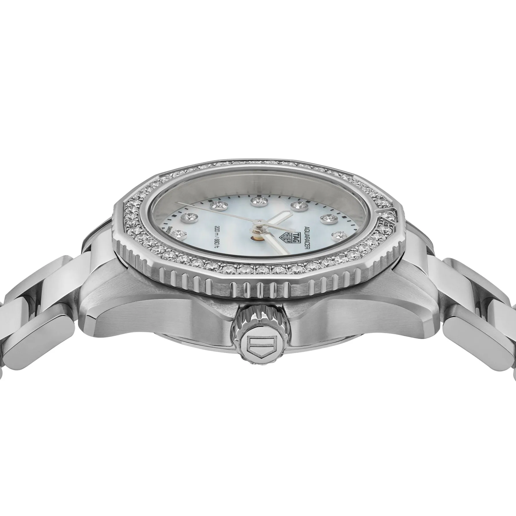 TAG Heuer Aquaracer Professional 200 30mm Mother of Pearl Diamond Ladies Watch