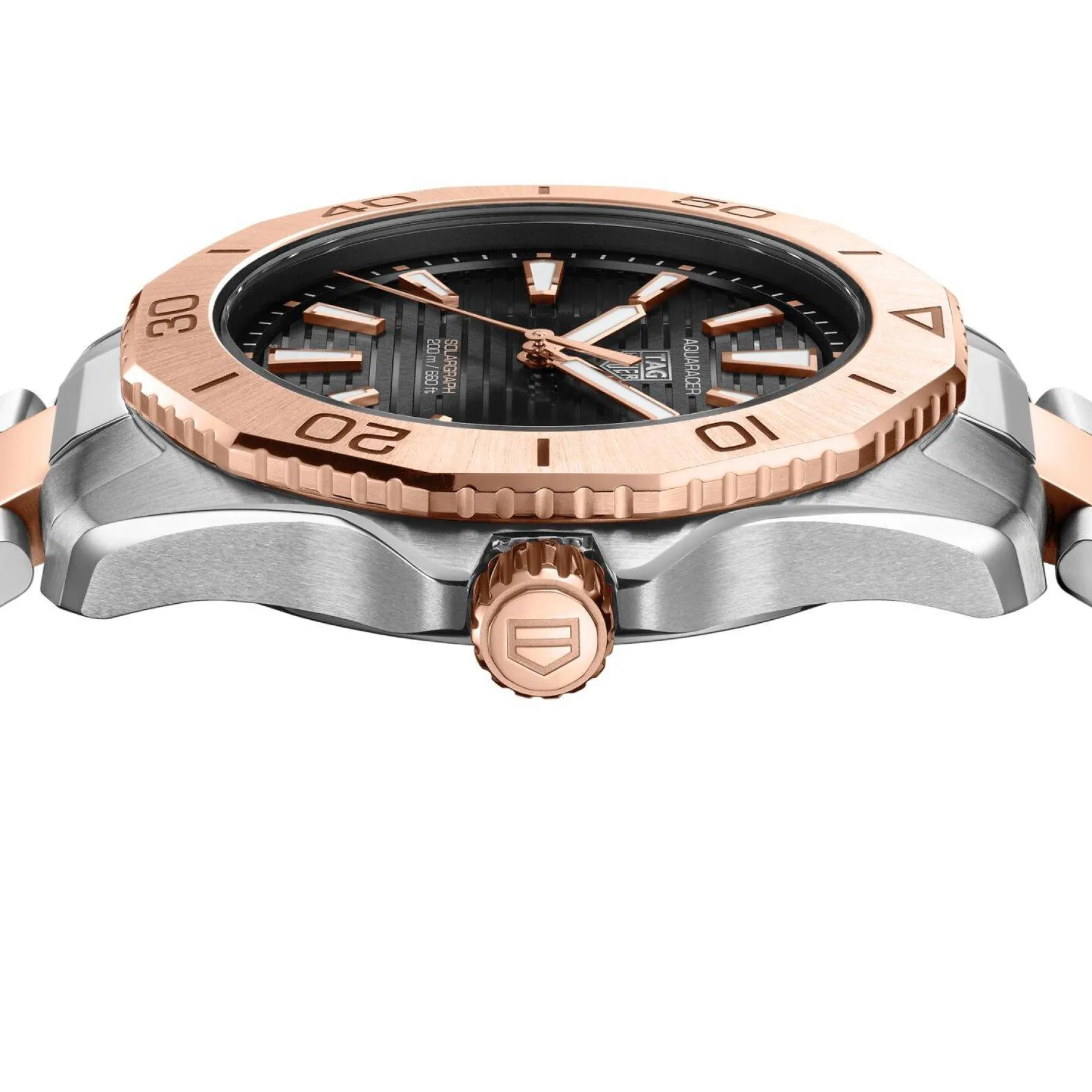 TAG Heuer Aquaracer Professional 200 Solargraph 40mm 18K Rose Gold Men’s Watch