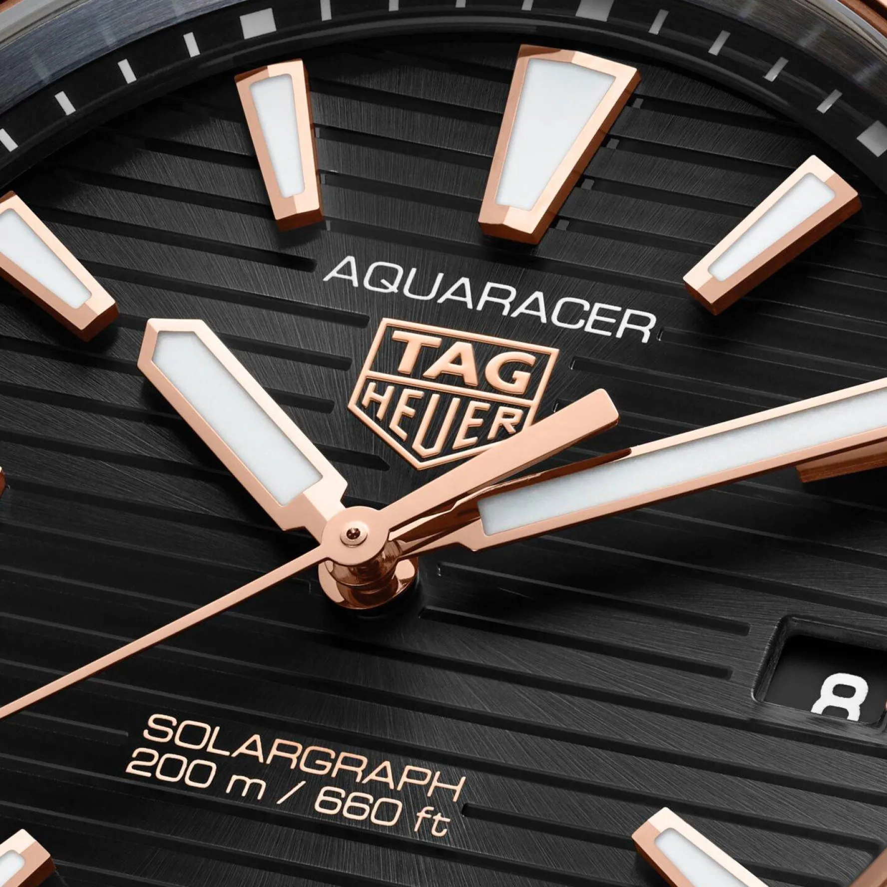 TAG Heuer Aquaracer Professional 200 Solargraph 40mm 18K Rose Gold Men’s Watch