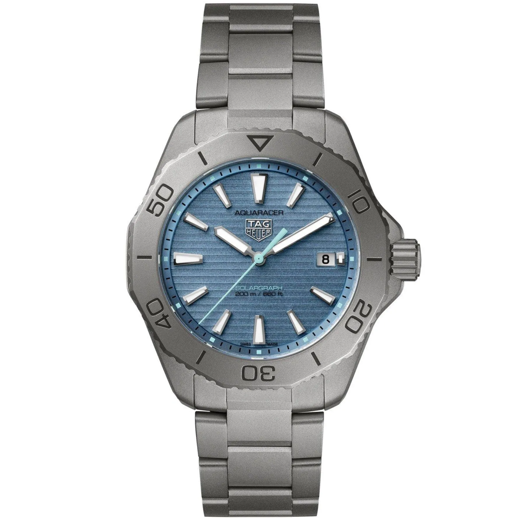 TAG Heuer Aquaracer Professional 200 Solargraph 40mm Titanium Men's Watch