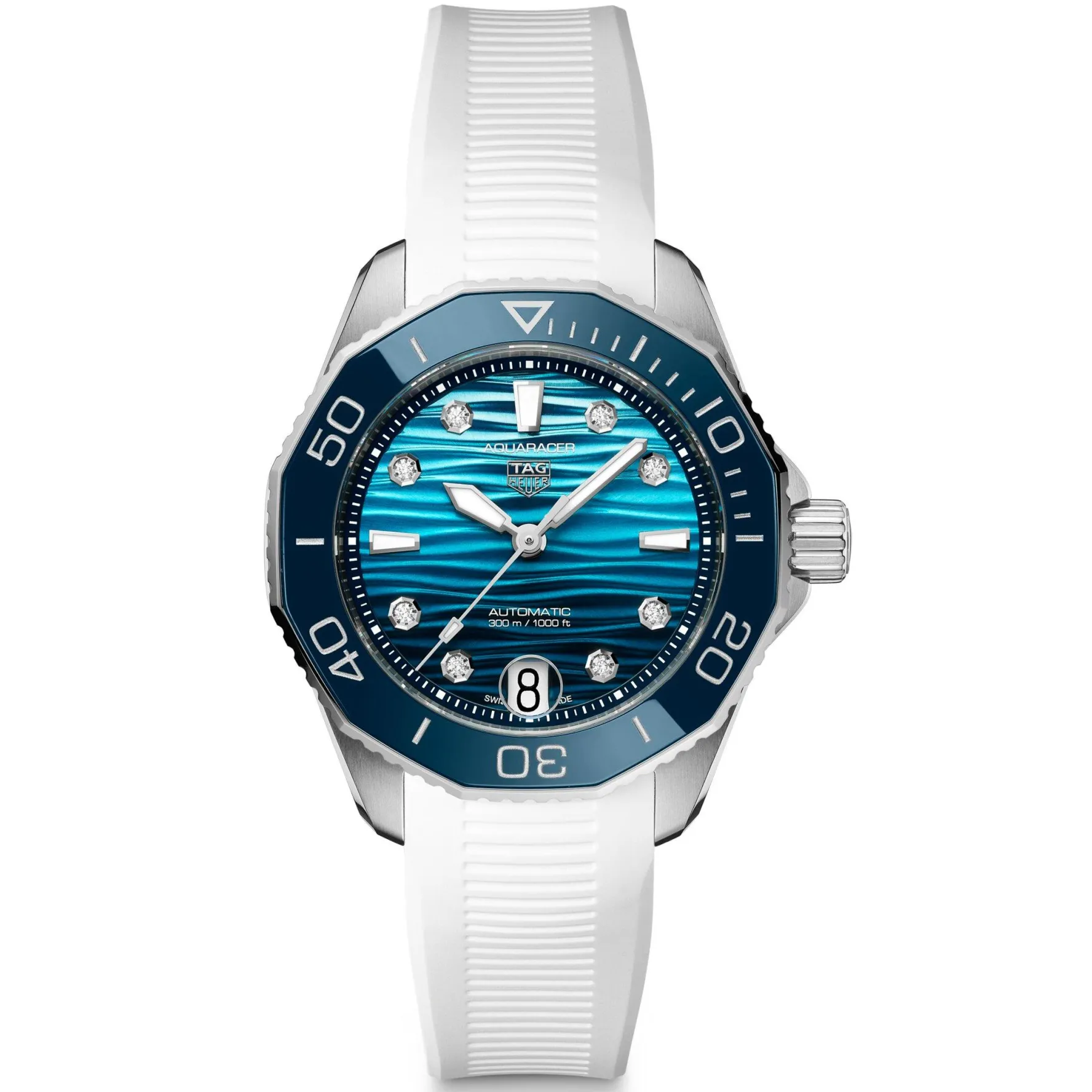 TAG Heuer Aquaracer Professional 300 Date 36mm Diamond Watch
