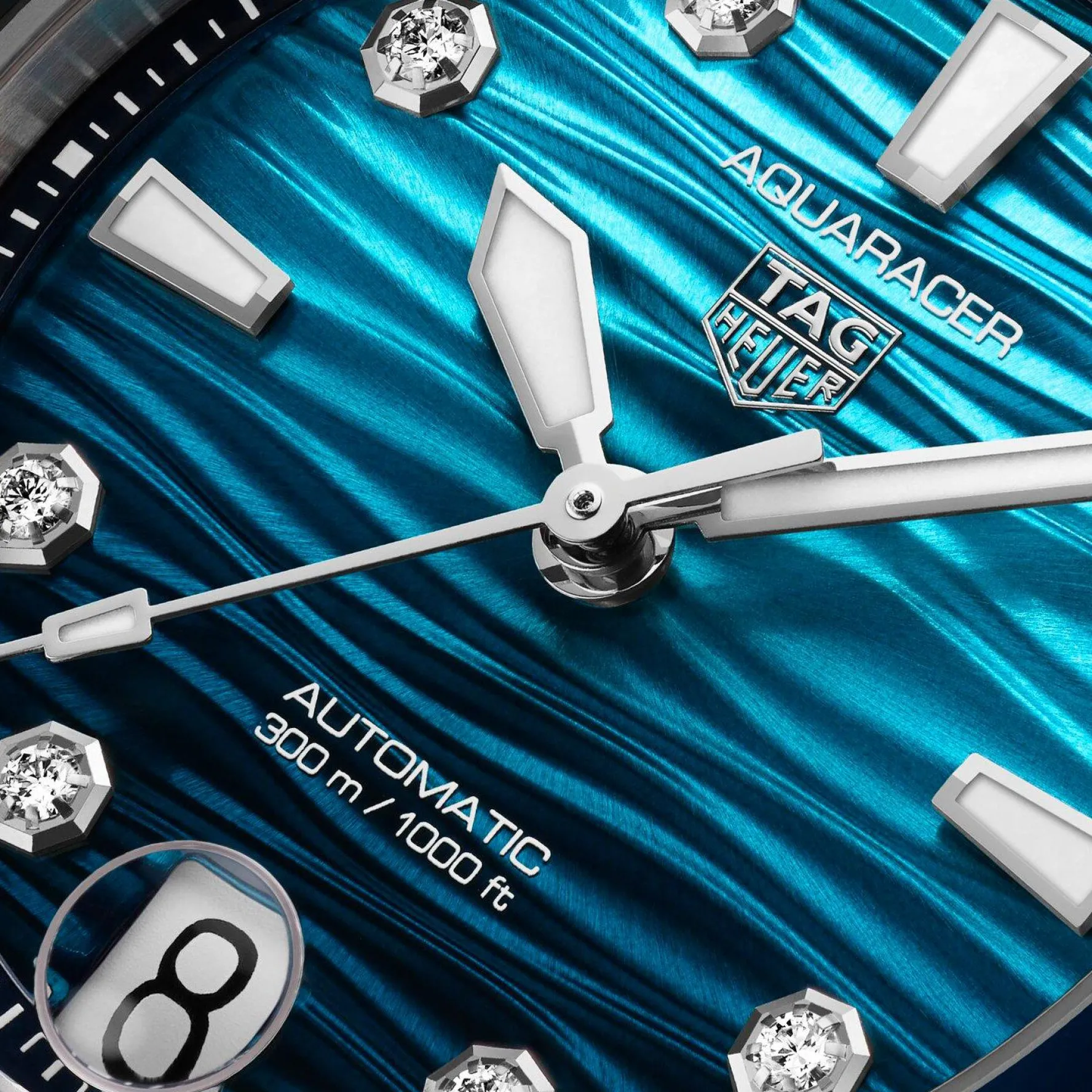 TAG Heuer Aquaracer Professional 300 Date 36mm Diamond Watch