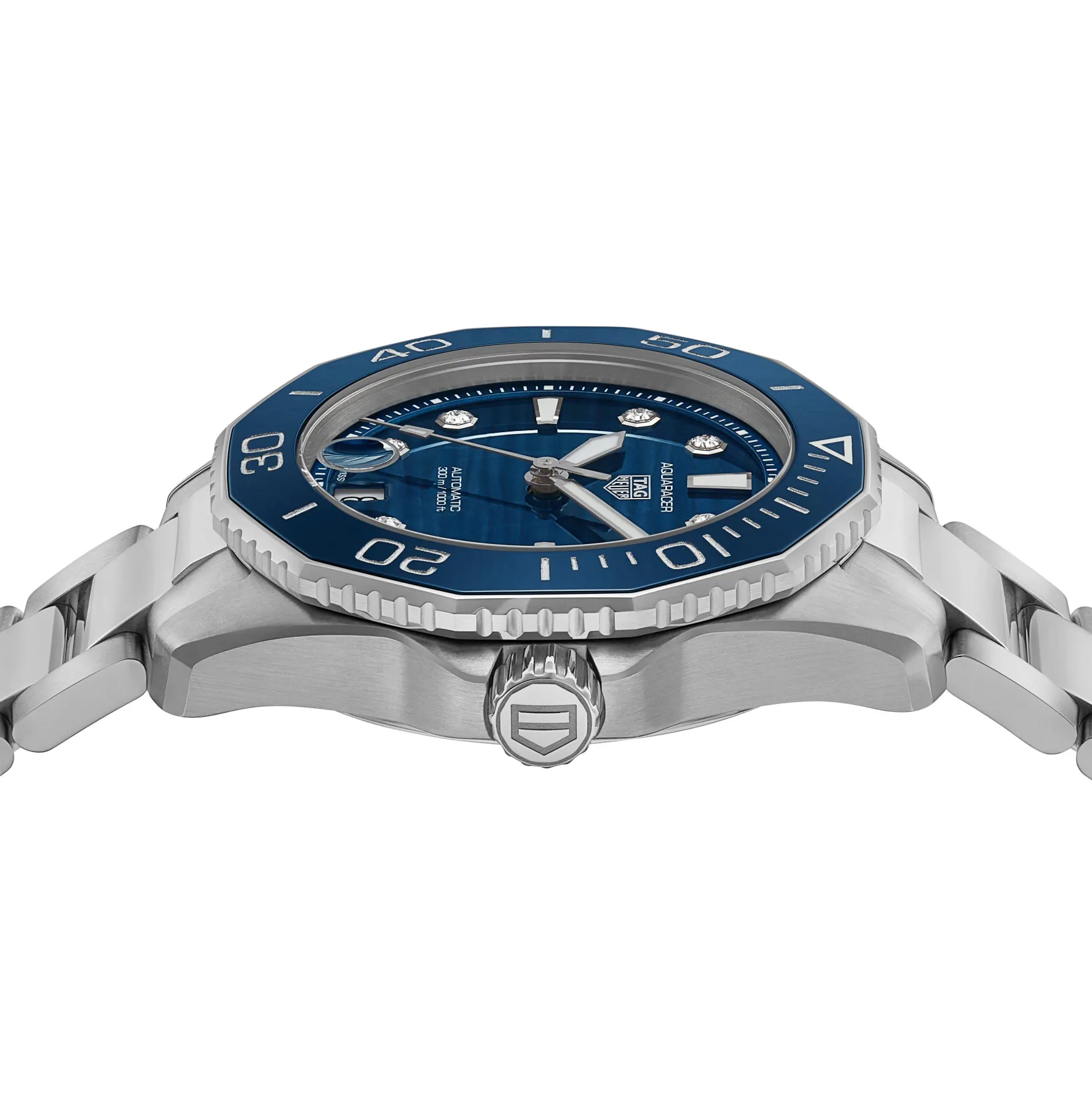 TAG Heuer Aquaracer Professional 300 Date 36mm Diamond Automatic Ladies Watch