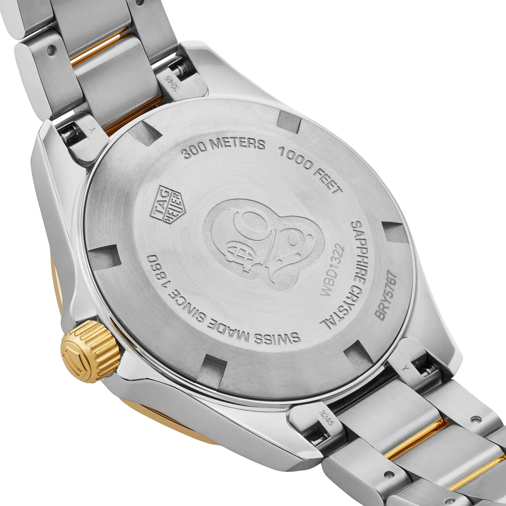 TAG Heuer Aquaracer Quartz Ladies Mother of Pearl Steel and 18K Yellow Gold 32mm Watch