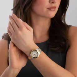 TAG Heuer Aquaracer Quartz Ladies Mother of Pearl Steel and 18K Yellow Gold 32mm Watch