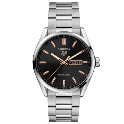 TAG Heuer Carrera Calibre 5 Automatic Mens Black Steel Watch