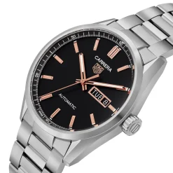 TAG Heuer Carrera Calibre 5 Automatic Mens Black Steel Watch