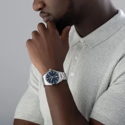 TAG Heuer Carrera Calibre 7 Twin Time Automatic Men's Blue Steel Watch