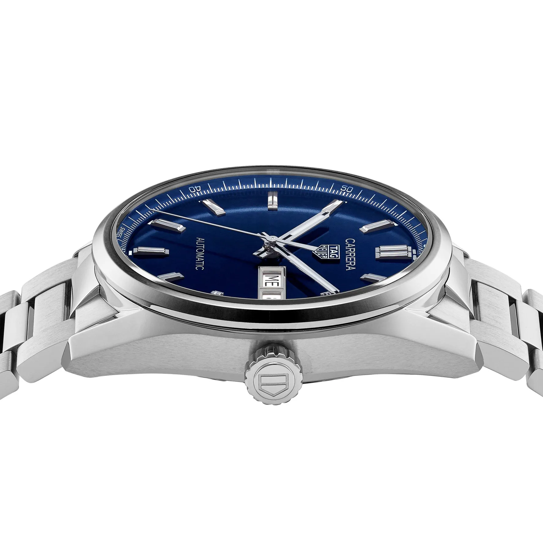 TAG Heuer Carrera Calibre 5 Automatic Mens Blue Steel Watch
