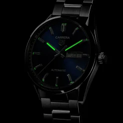 TAG Heuer Carrera Calibre 5 Automatic Mens Blue Steel Watch