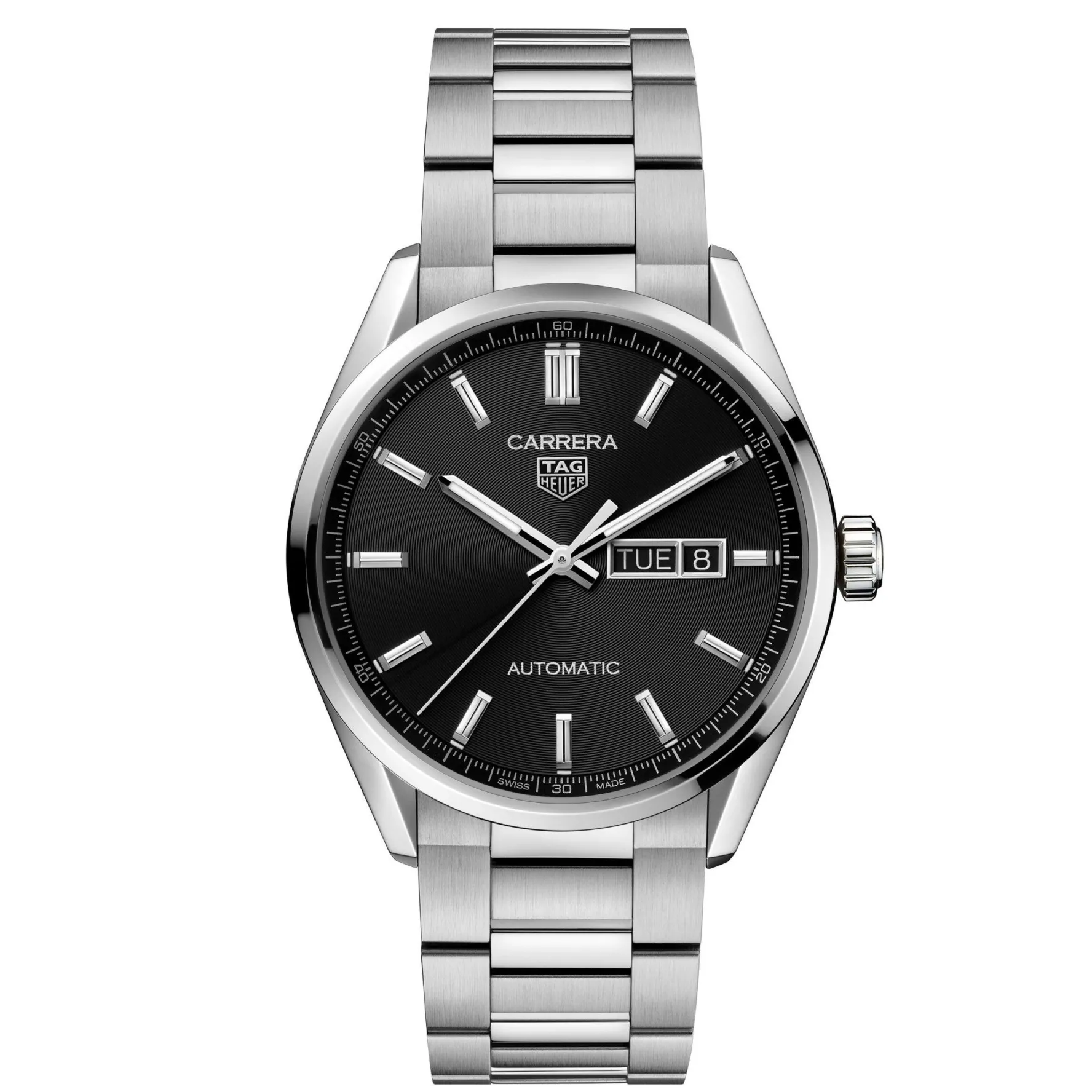 TAG Heuer Carrera Calibre 5 Automatic Mens Black Steel Watch