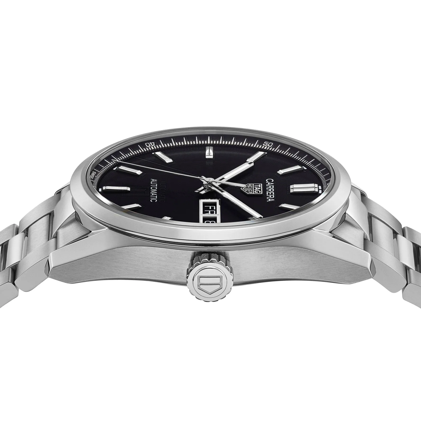 TAG Heuer Carrera Calibre 5 Automatic Mens Black Steel Watch