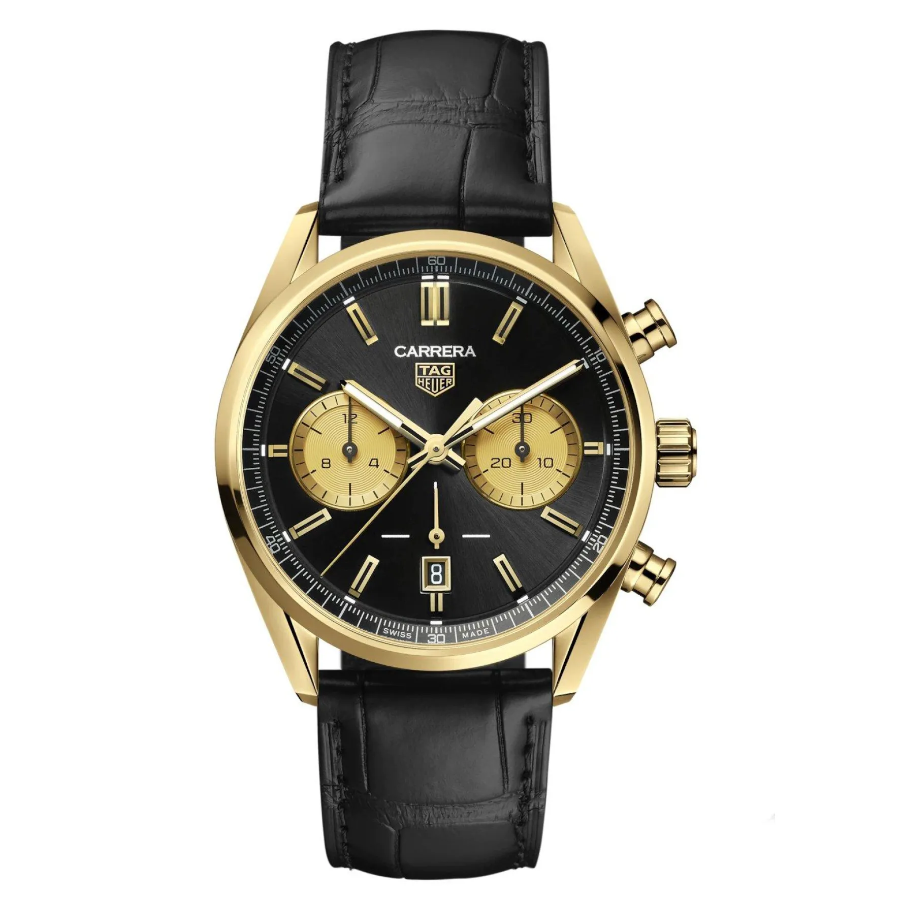 TAG Heuer Carrera Chronograph 42mm 18K Yellow Gold Automatic Men’s Watch