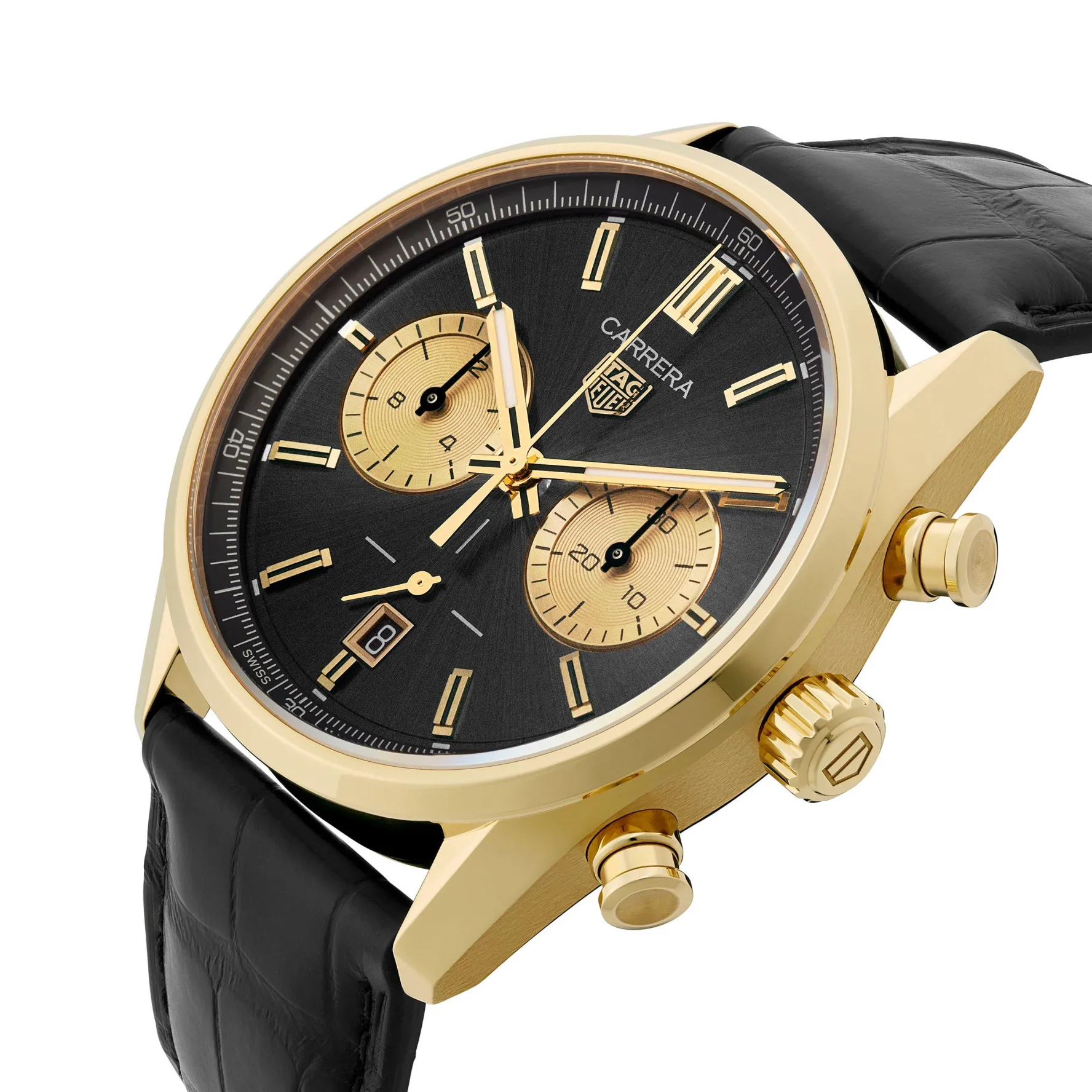 TAG Heuer Carrera Chronograph 42mm 18K Yellow Gold Automatic Men’s Watch