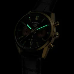 TAG Heuer Carrera Chronograph 42mm 18K Yellow Gold Automatic Men’s Watch