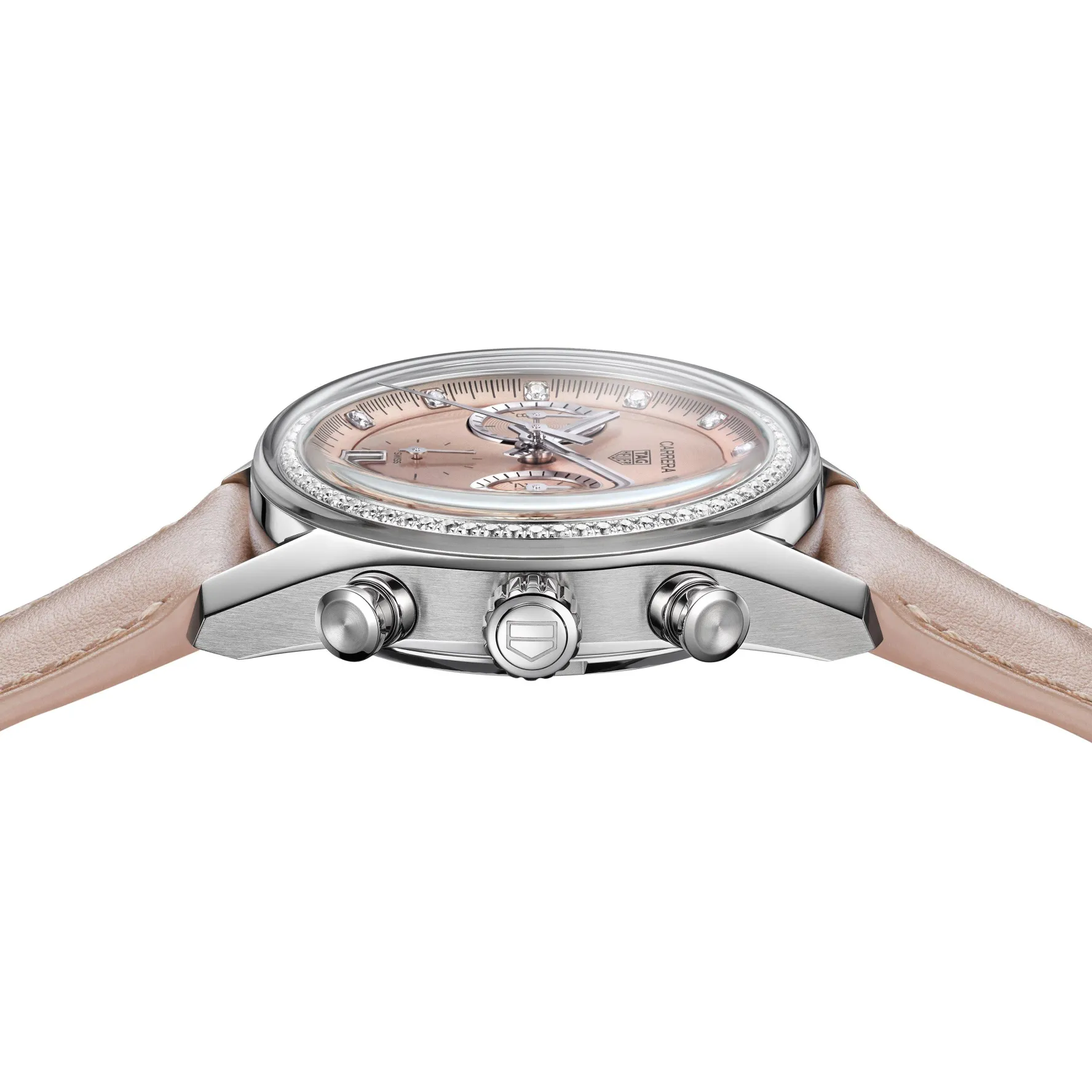 TAG Heuer Carrera Chronograph Glassbox 39mm Diamond Automatic Ladies Watch