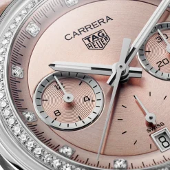 TAG Heuer Carrera Chronograph Glassbox 39mm Diamond Automatic Ladies Watch