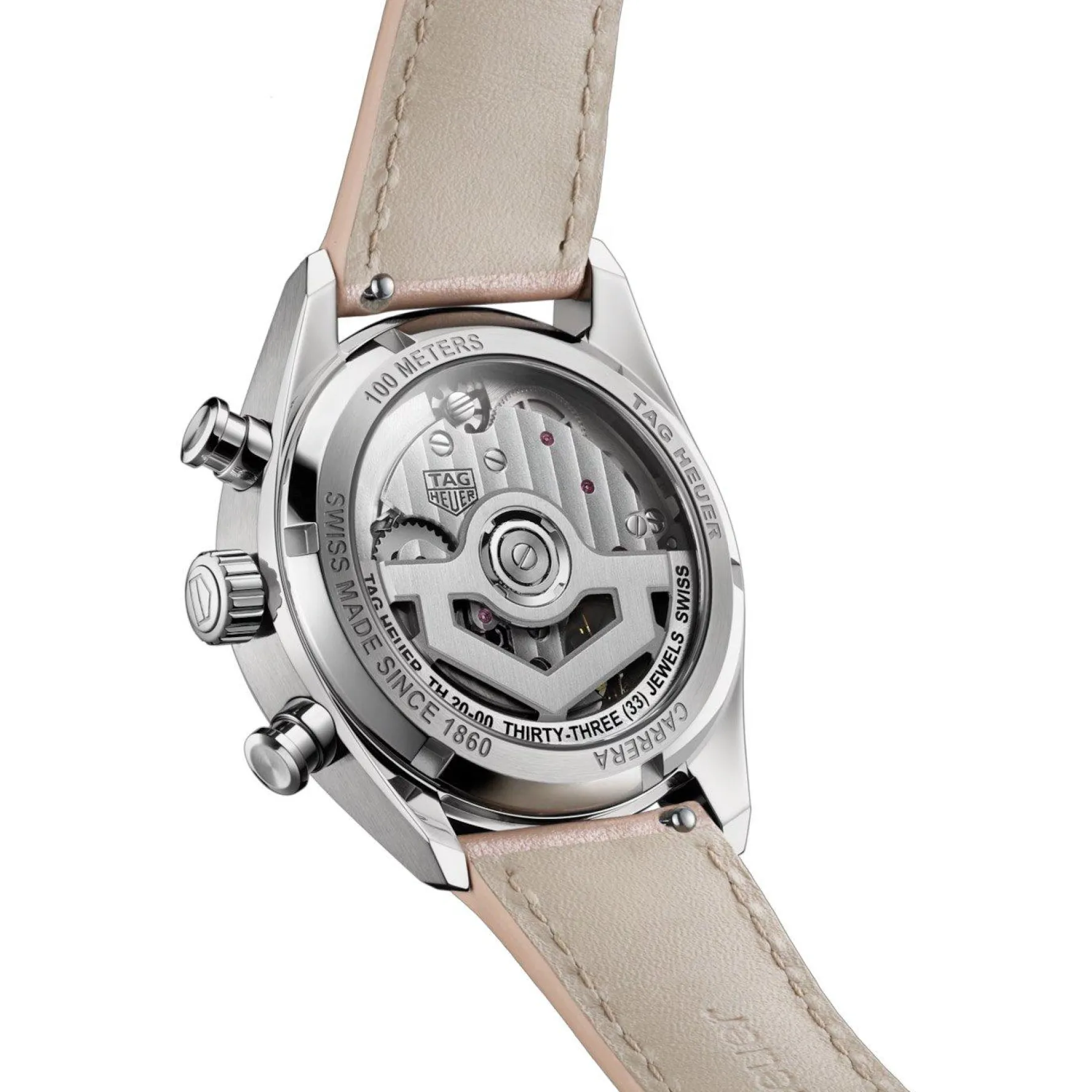 TAG Heuer Carrera Chronograph Glassbox 39mm Diamond Automatic Ladies Watch