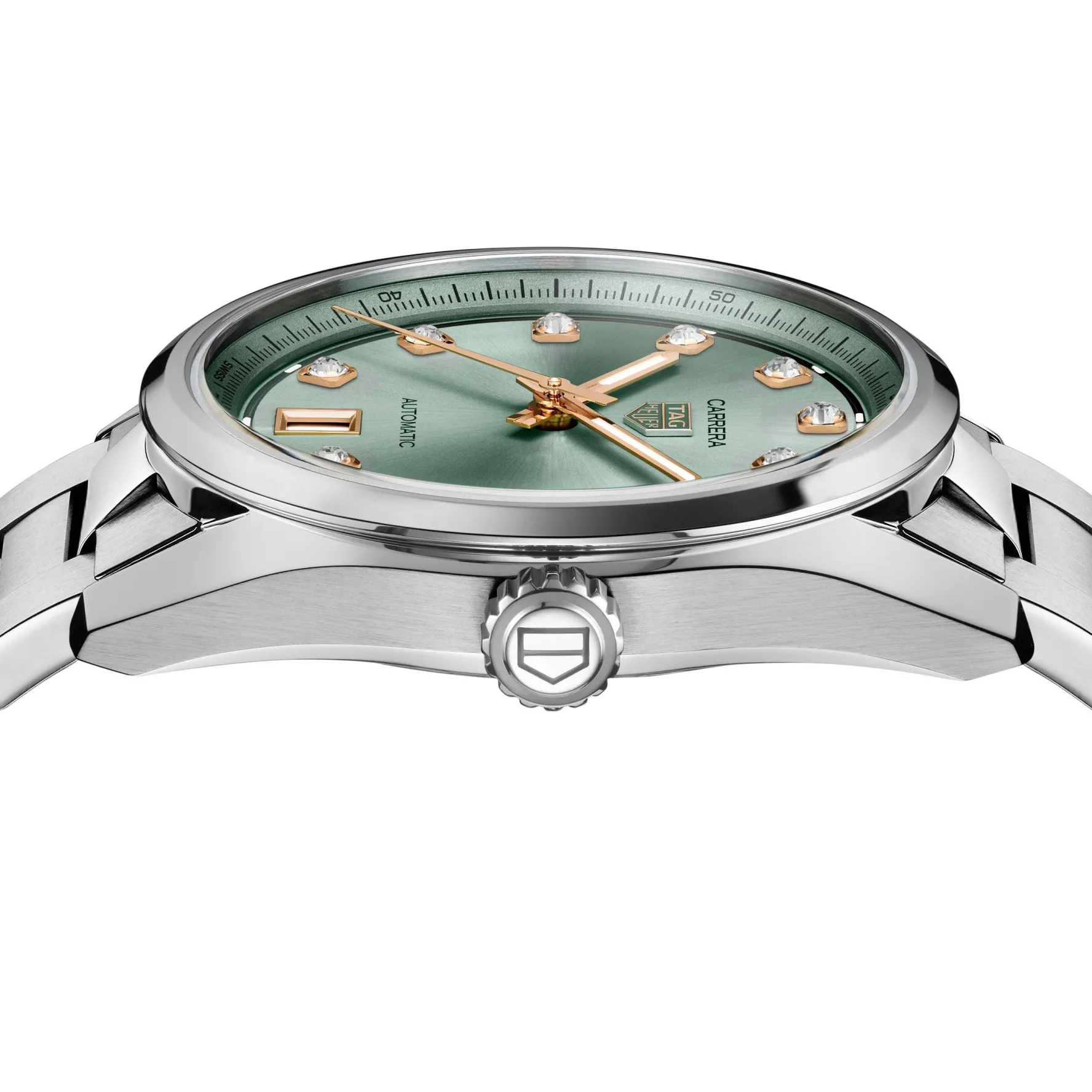 TAG Heuer Carrera Date 36mm Diamond Automatic Ladies Watch