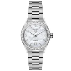 TAG Heuer Carrera Date 29mm Mother of Pearl Diamond Automatic Ladies Watch
