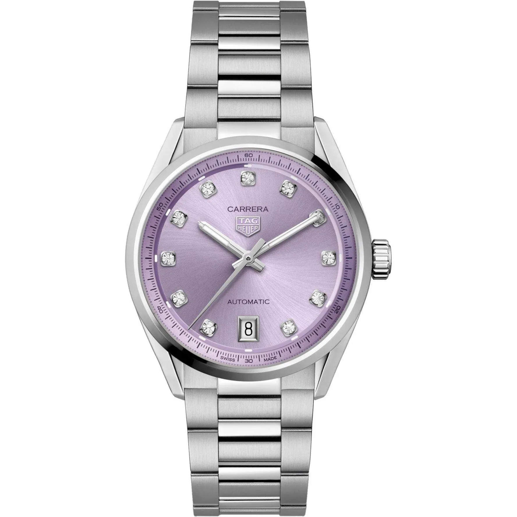 TAG Heuer Carrera Date 36mm Diamond Automatic Ladies Watch
