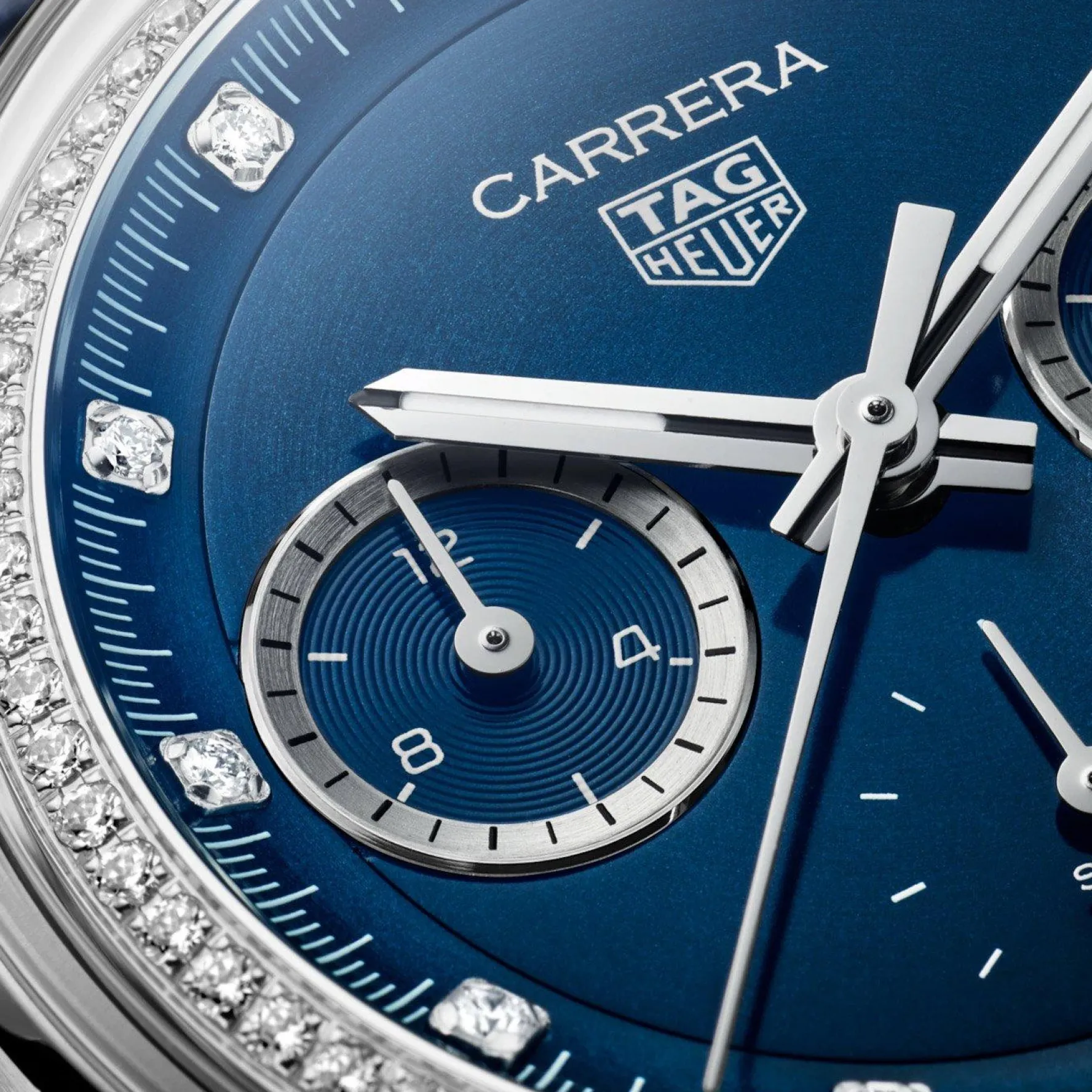 TAG Heuer Carrera Glassbox Precious 39mm Diamond Chronograph Automatic Ladies Watch