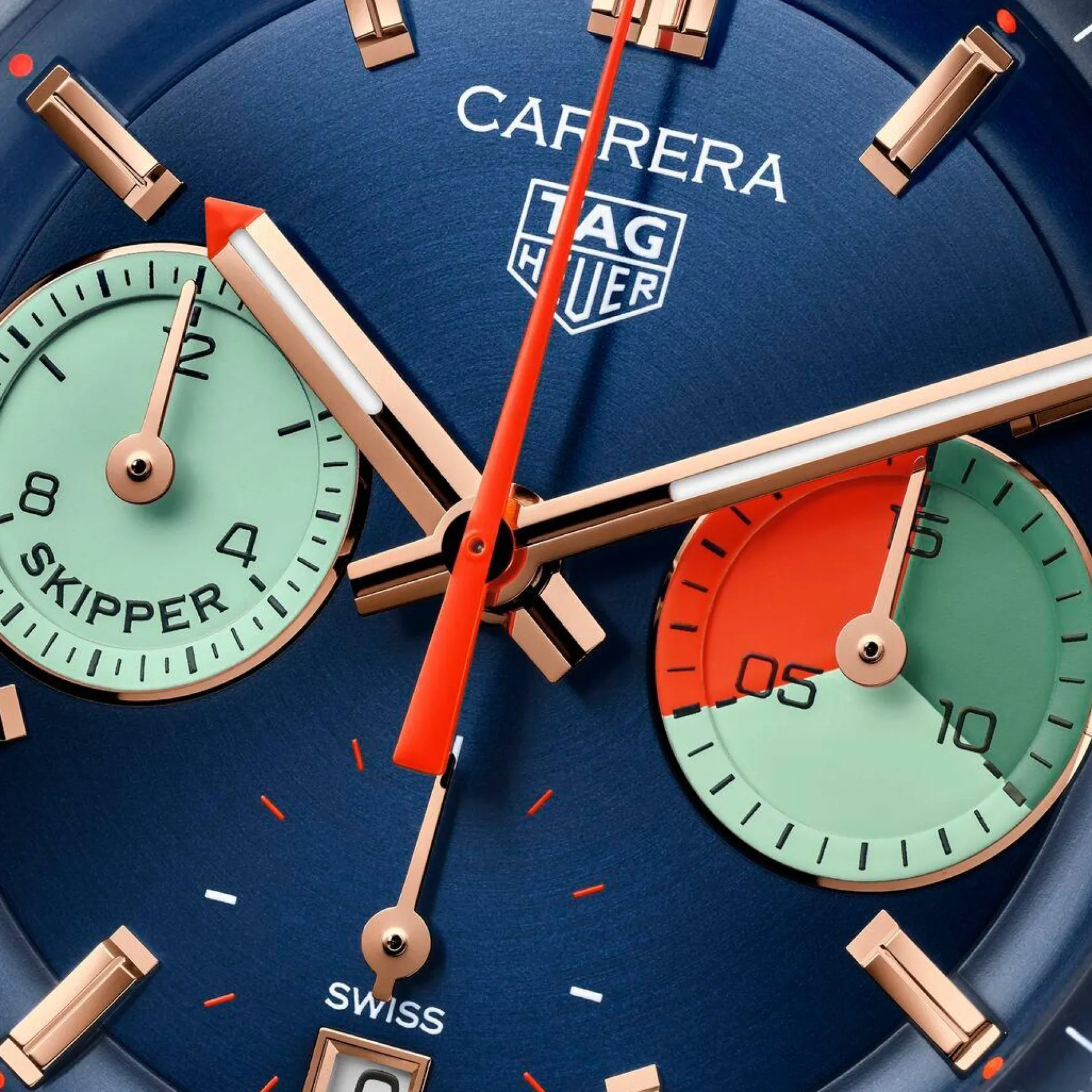 TAG Heuer Carrera Skipper 39mm 18K Rose Gold Chronograph Automatic Men’s Watch