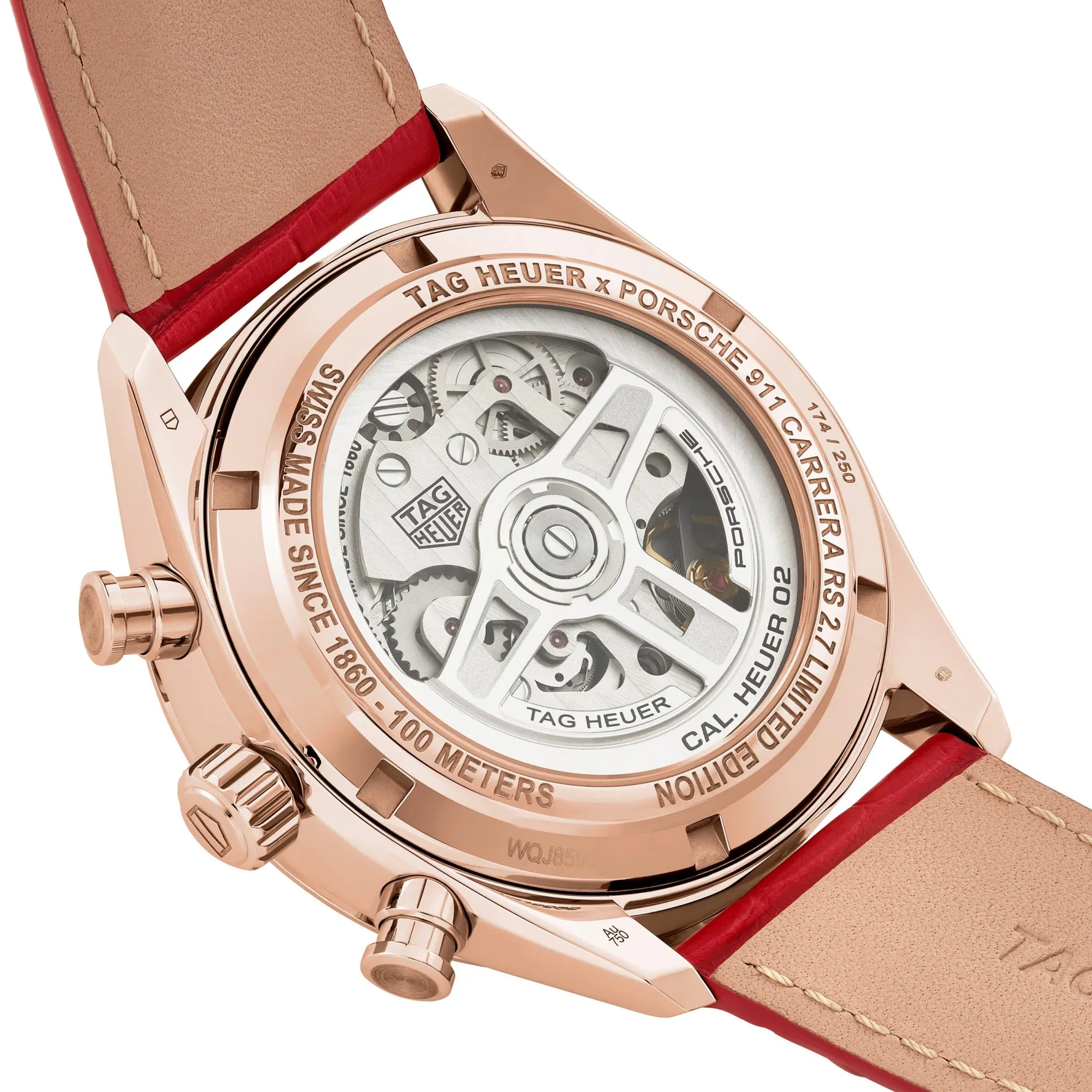 TAG Heuer Carrera X Porsche RS 2.7 42mm 18K Rose Gold Chronograph Automatic Men's Watch