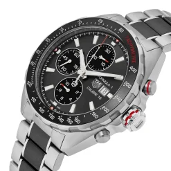 TAG Heuer Formula 1 Calibre 16 Automatic Men's Grey Steel and Black Ceramic Chronograph 44mm Watch