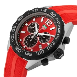 TAG Heuer Formula 1 Chronograph 43mm Red Rubber Strap Men’s Watch