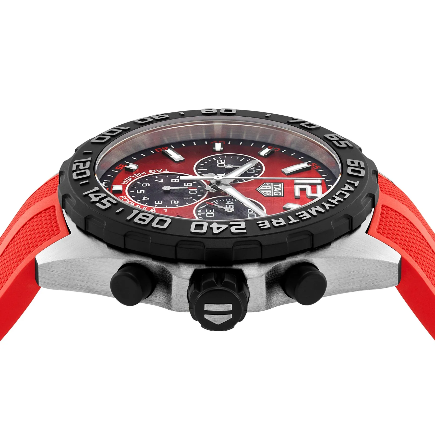 TAG Heuer Formula 1 Chronograph 43mm Red Rubber Strap Men’s Watch