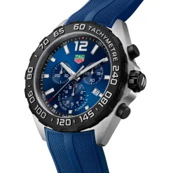 TAG Heuer Formula 1 Chronograph 43mm Blue Rubber Strap Men's Watch