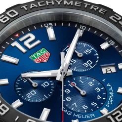 TAG Heuer Formula 1 Chronograph 43mm Blue Rubber Strap Men's Watch