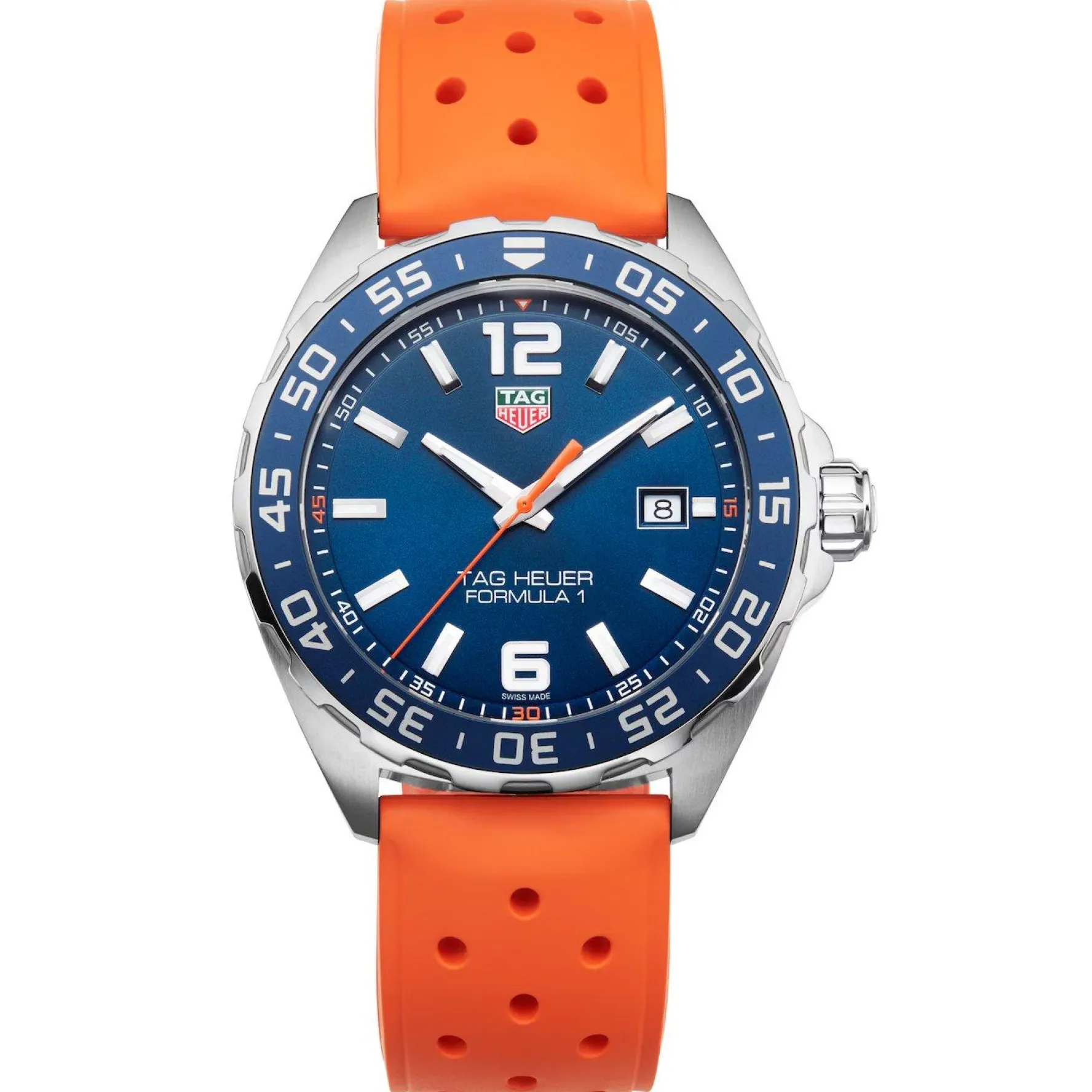 TAG Heuer Formula 1 43mm Orange Rubber Strap Men’s Watch