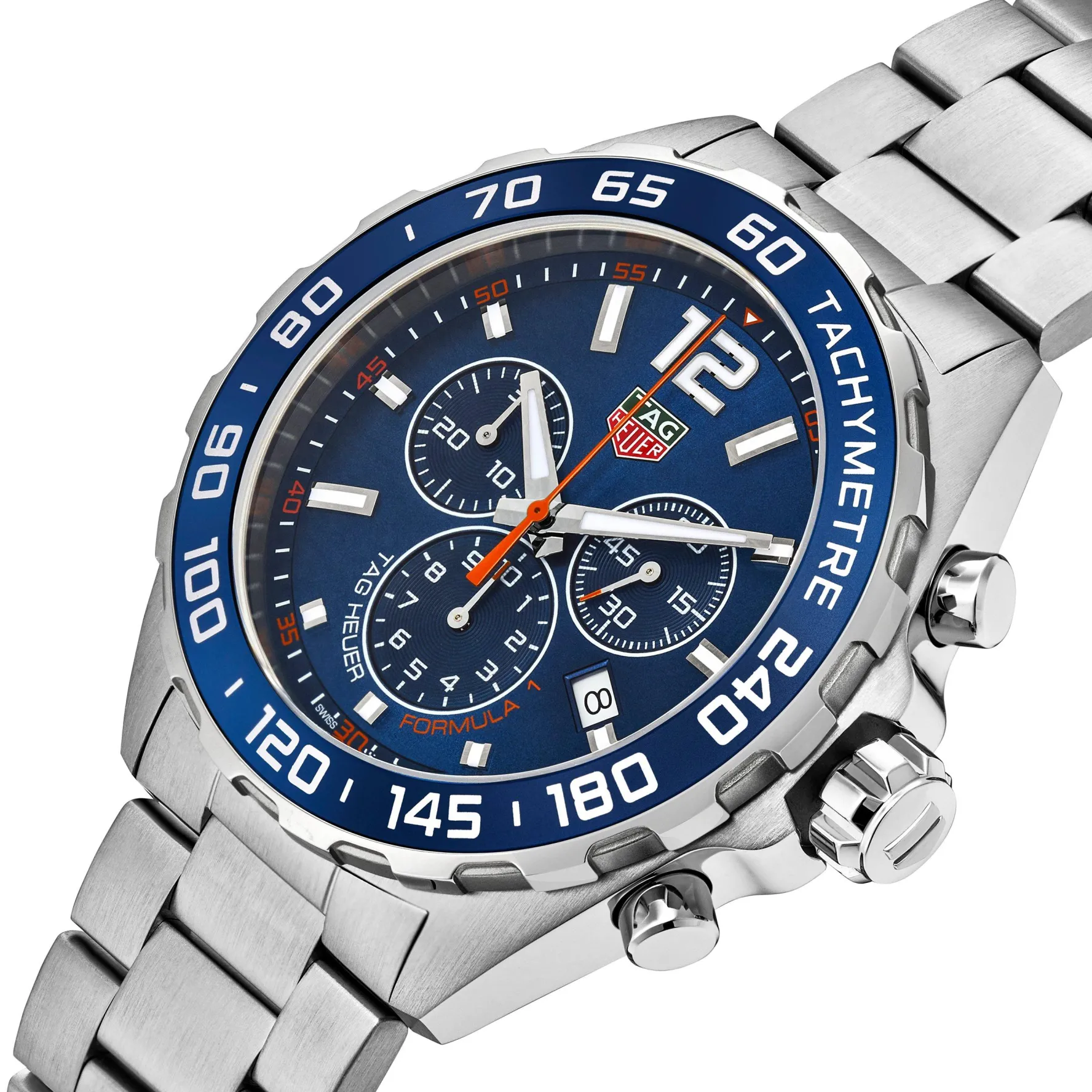 TAG Heuer Formula 1 Quartz Men's Blue Steel Chronograph 43mm Watch
