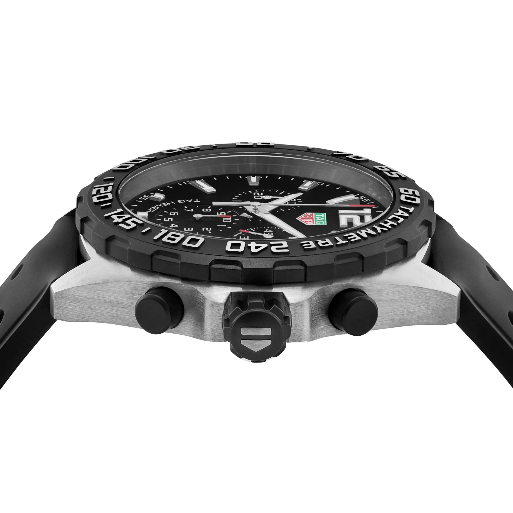 TAG Heuer Formula 1 Quartz Men's Black Rubber Chronograph 43mm Watch