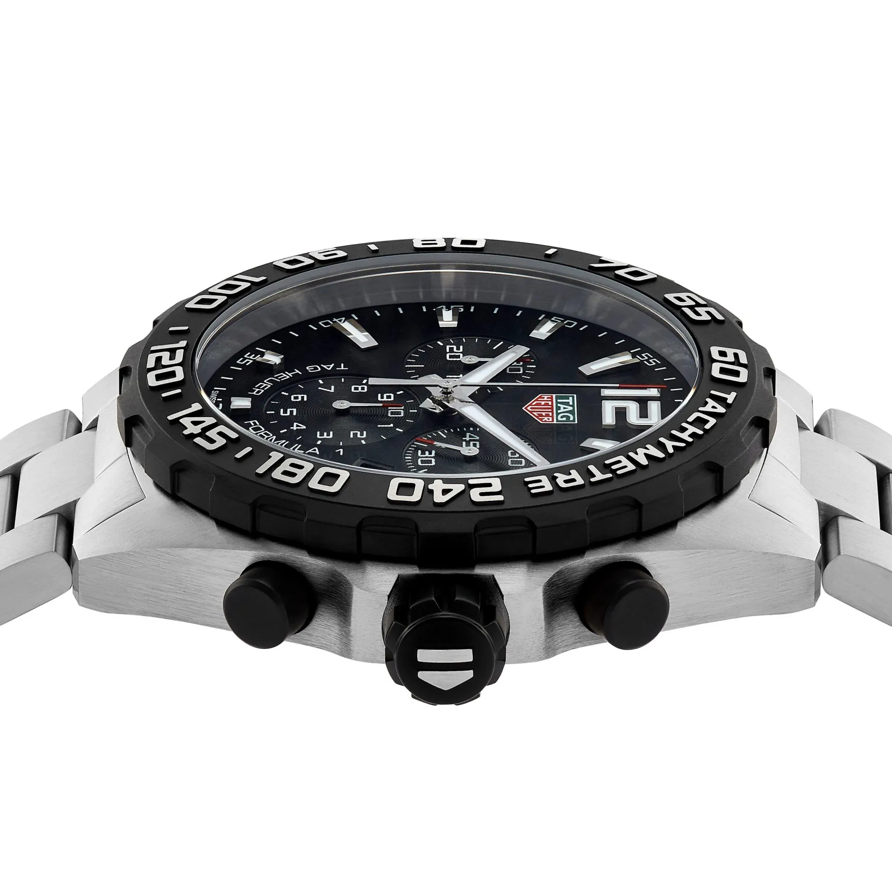 TAG Heuer Formula 1 Quartz Men's Black Steel Chronograph 43mm Watch