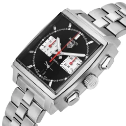 TAG Heuer Monaco 160 Special Edition Heuer 02 Automatic Men's Black Steel Chronograph 39mm Watch