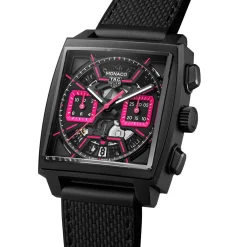 TAG Heuer Monaco Skeleton Pink 39mm Titanium Chronograph Automatic Men's Watch