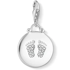Thomas Sabo Baby Footprint Silver Cubic Zirconia Charm