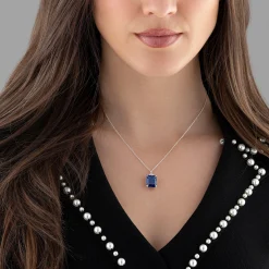Thomas Sabo Blue Crystal Necklace