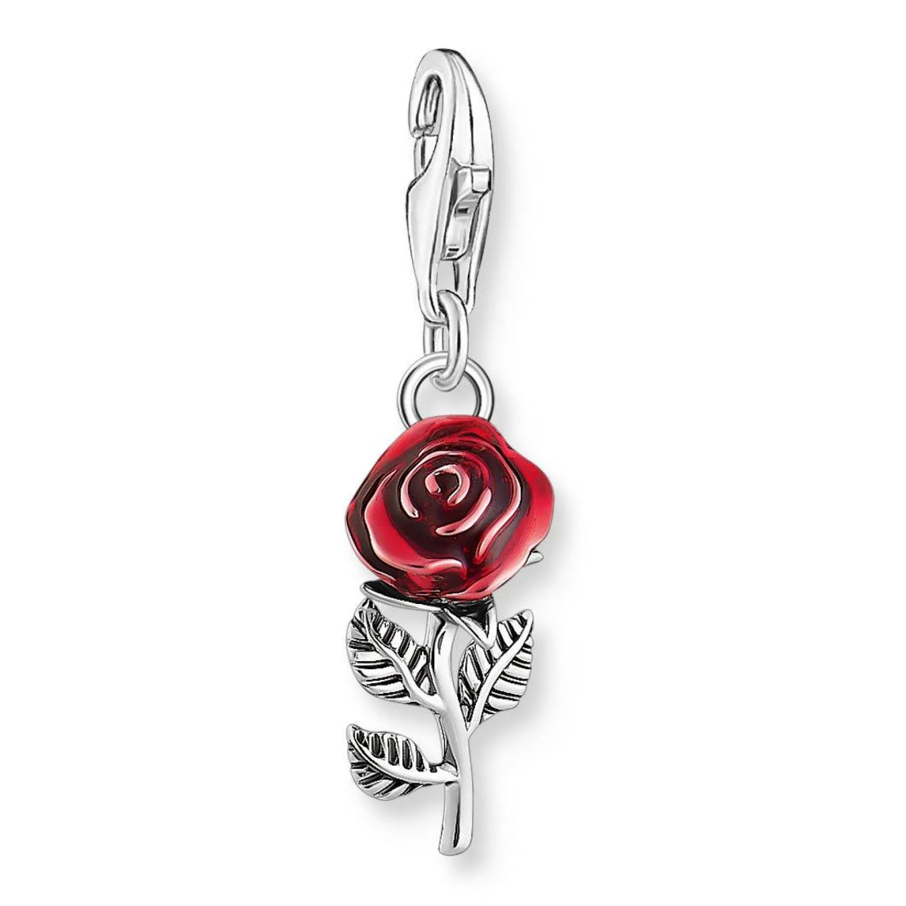Thomas Sabo Charmista Club Silver Red Rose Charm